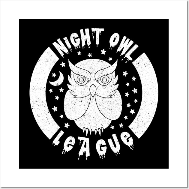 Night Owl League - WHITE Wall Art by PrintablesPassions